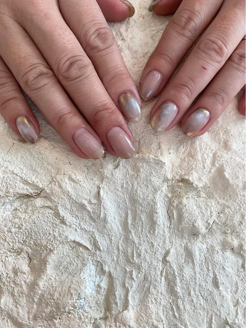ネイル ミラーネイル ニュアンスネイル シンプルネイル ハンドネイル and M. nailのネイルデザイン