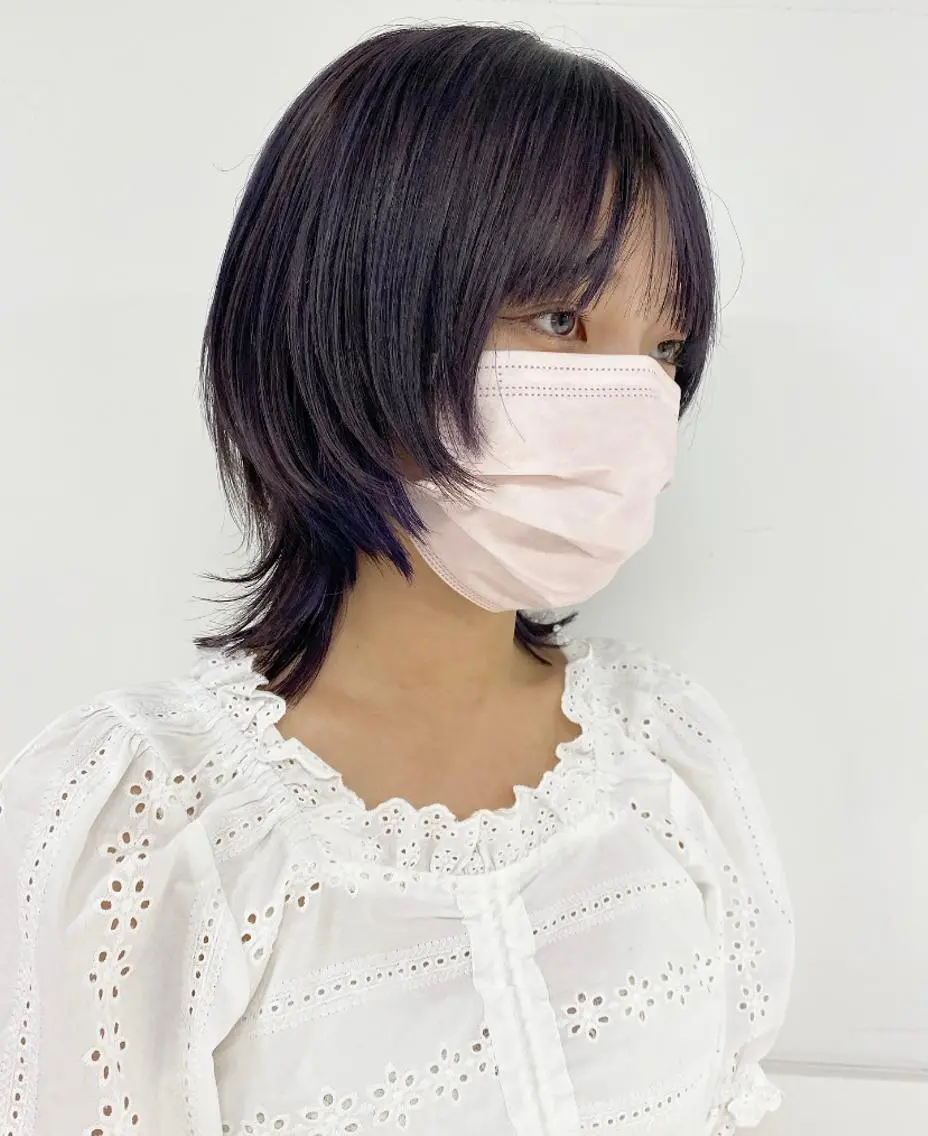 ミディアム ウルフカット Amelie yunのヘアスタイル
