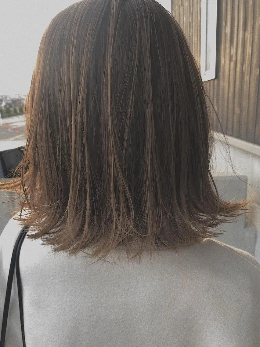 ミディアム カラー ハイライトカラー ハイライト NAKAGAWA YUICHIのヘアスタイル