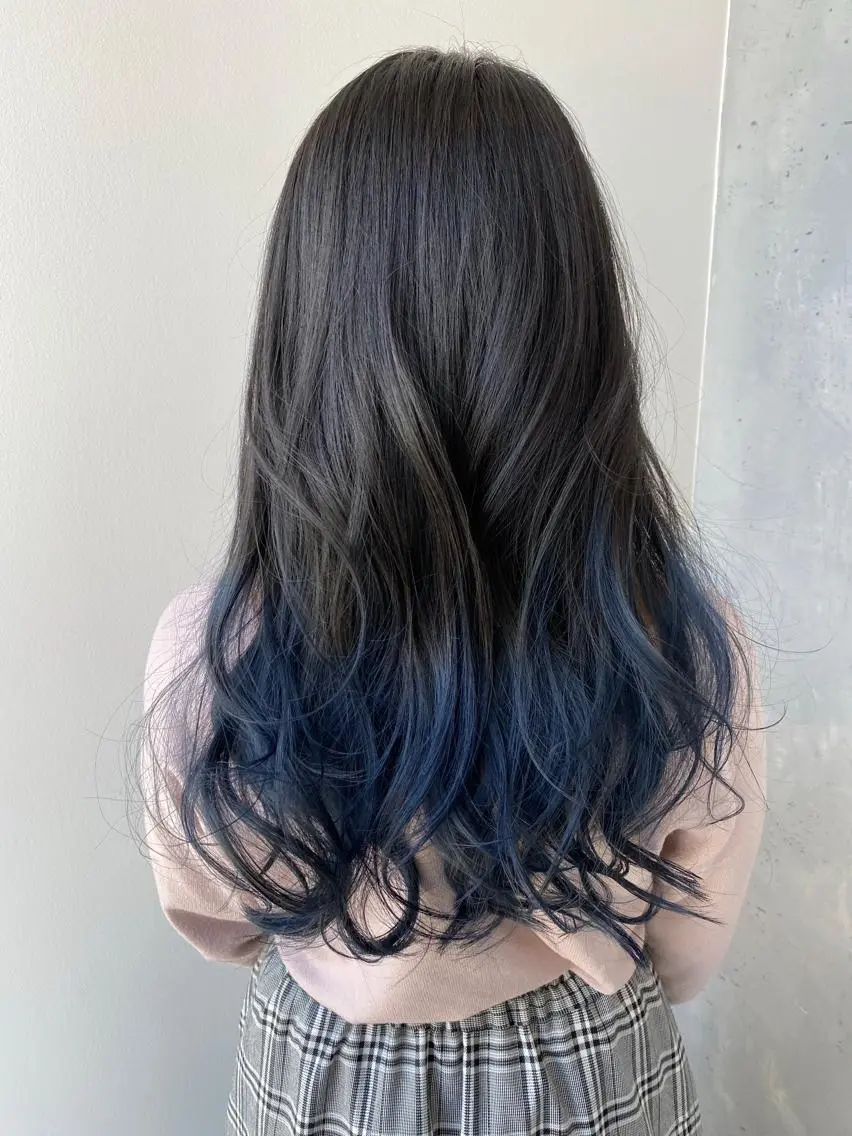 ロング カラー ヘアアレンジ ブリーチ 【艶髪×韓国風】 毛流れ職人 RYOのヘアスタイル