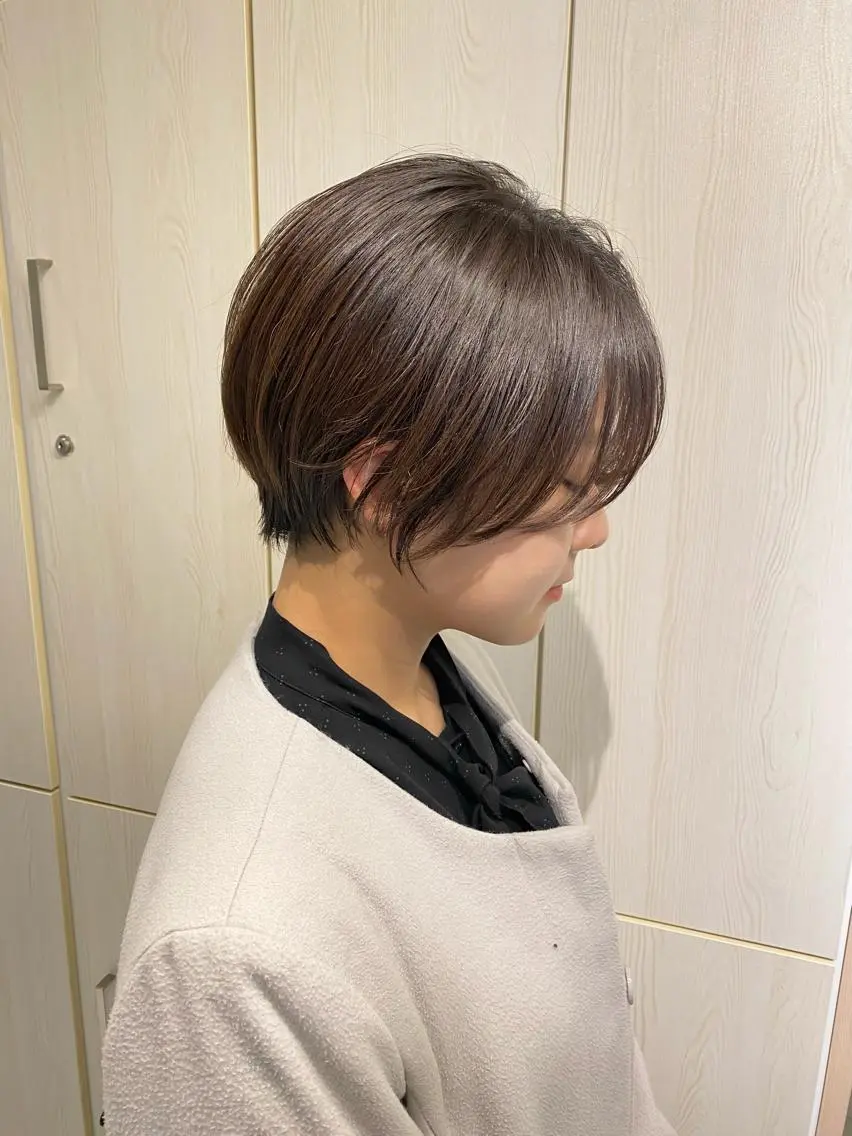 ショート カラー カット ヘアカラー トリートメント ハイトーン×似合わせ 🌱中川慎之介のヘアスタイル
