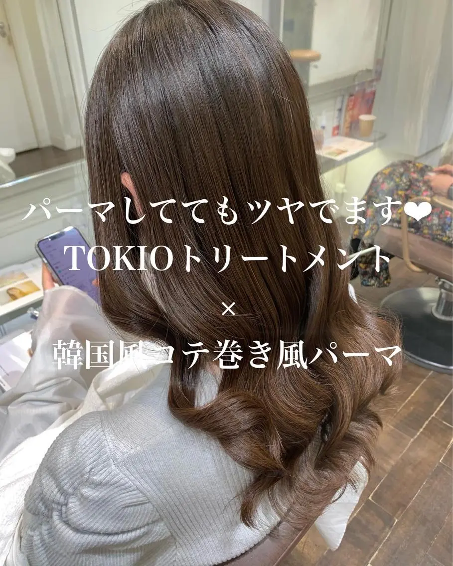 ロング パーマ 韓国風ヘア ロング トリートメント オルチャンヘア デジタルパーマ デジタルパーマ🫧 韓国風ヘア🫧サクラのヘアスタイル