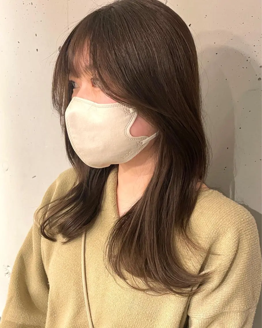 ロング カラー ヘアカラー トリートメント 東 みのりのヘアスタイル