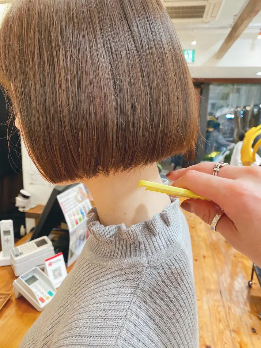 ショート カラー ボブ メンズカット特化柏駅 徒歩3分LOUのヘアスタイル