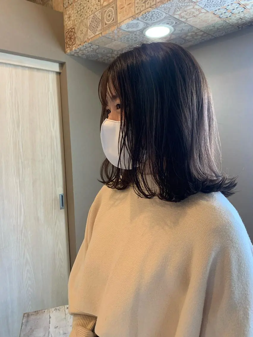セミロング ⭐️似合わせ⭐️ ほかぞの　りかのヘアスタイル