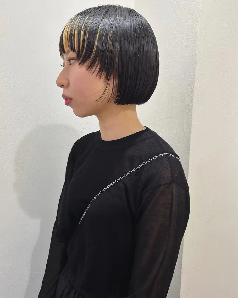 ショート カラー デザインカラー ボブ カット ヘアカラー トリートメント 村上雅人 ナチュラルモードのヘアスタイル