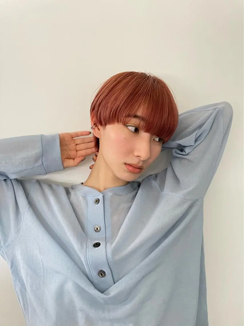 ショート カラー カット ヘアカラー トリートメント 佐伯 和佳のヘアスタイル