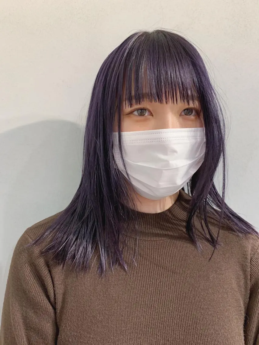 ロング カラー ボブパーマコテ巻き風 パーマNo1深江秀平のヘアスタイル