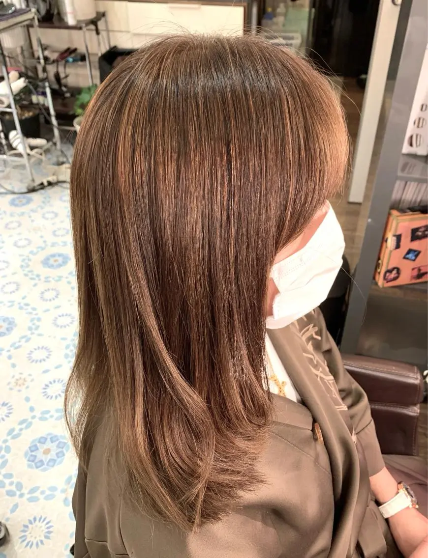 セミロング CALON銀座　松田 力丸のヘアスタイル