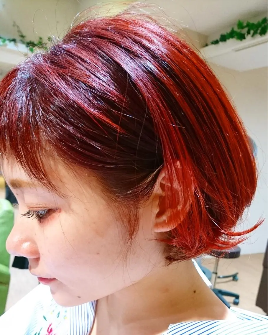 ショート カラー 坂上 里果のヘアスタイル