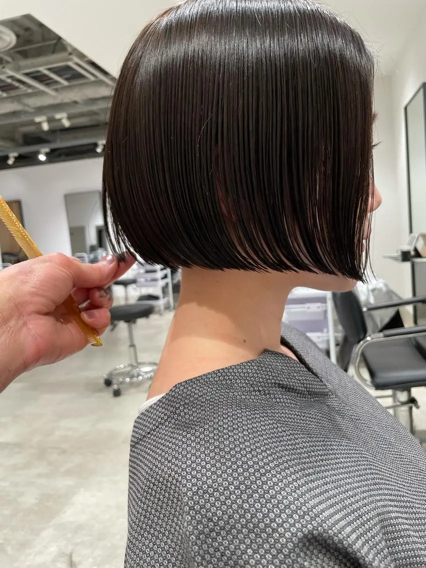 ショート カラー ブラウンカラー ボブ カット ヘアカラー トリートメント センスをお届けします 大谷将生infpのヘアスタイル