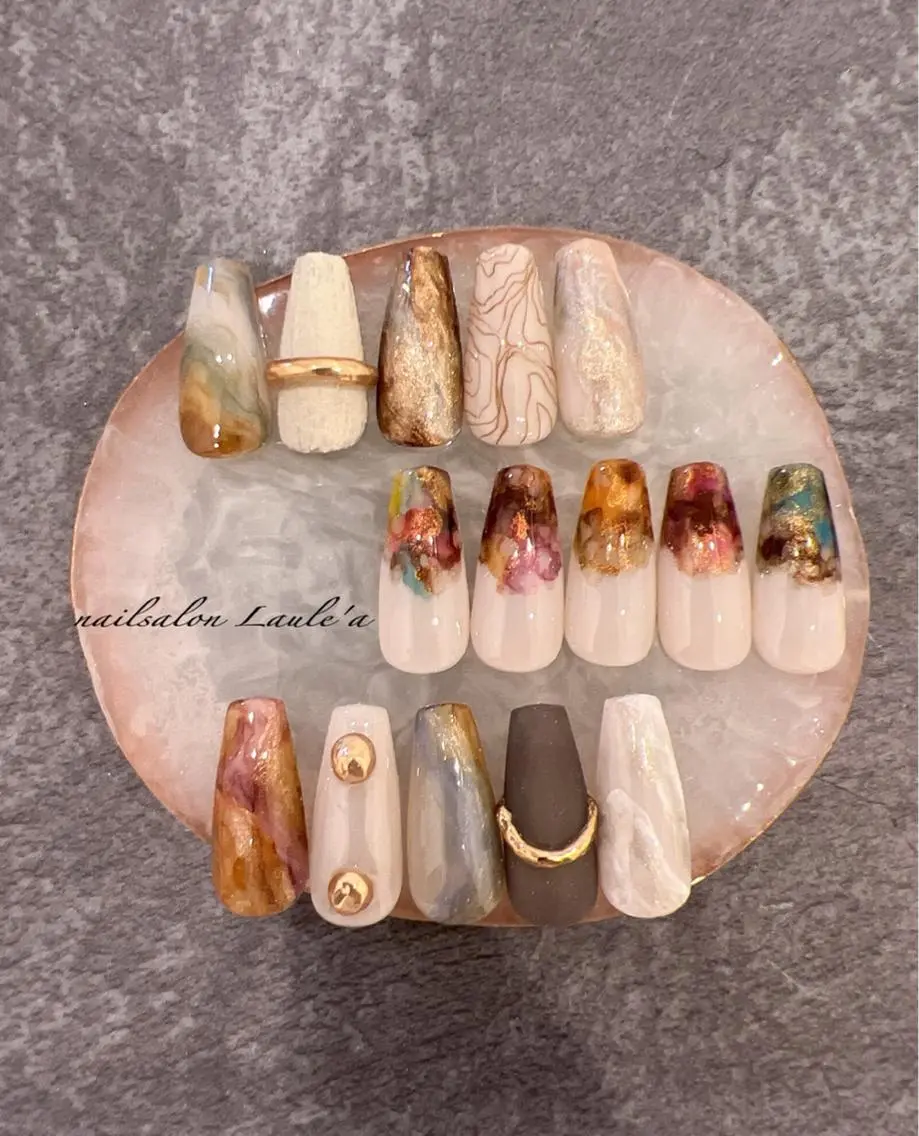 ネイル アートネイル ハンドネイル nailsalon Laule'aのネイルデザイン