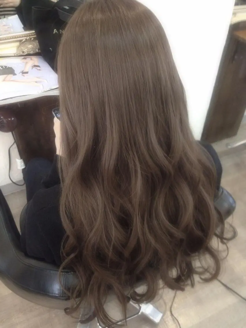 ミディアム セミロング ロング カラー 透明感カラー ダブルカラー filo   渋谷 Gishiのヘアスタイル