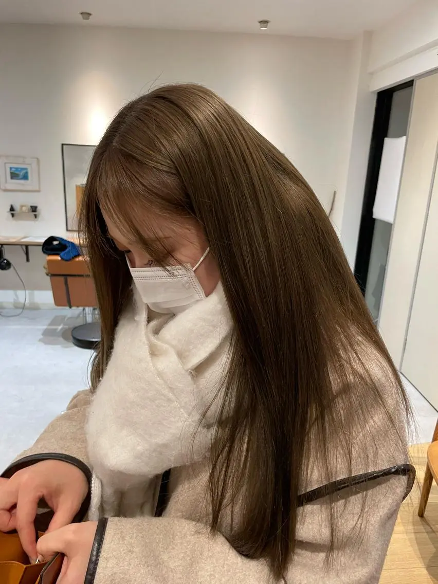 ロング カラー トリートメント シモダ クルミのヘアスタイル