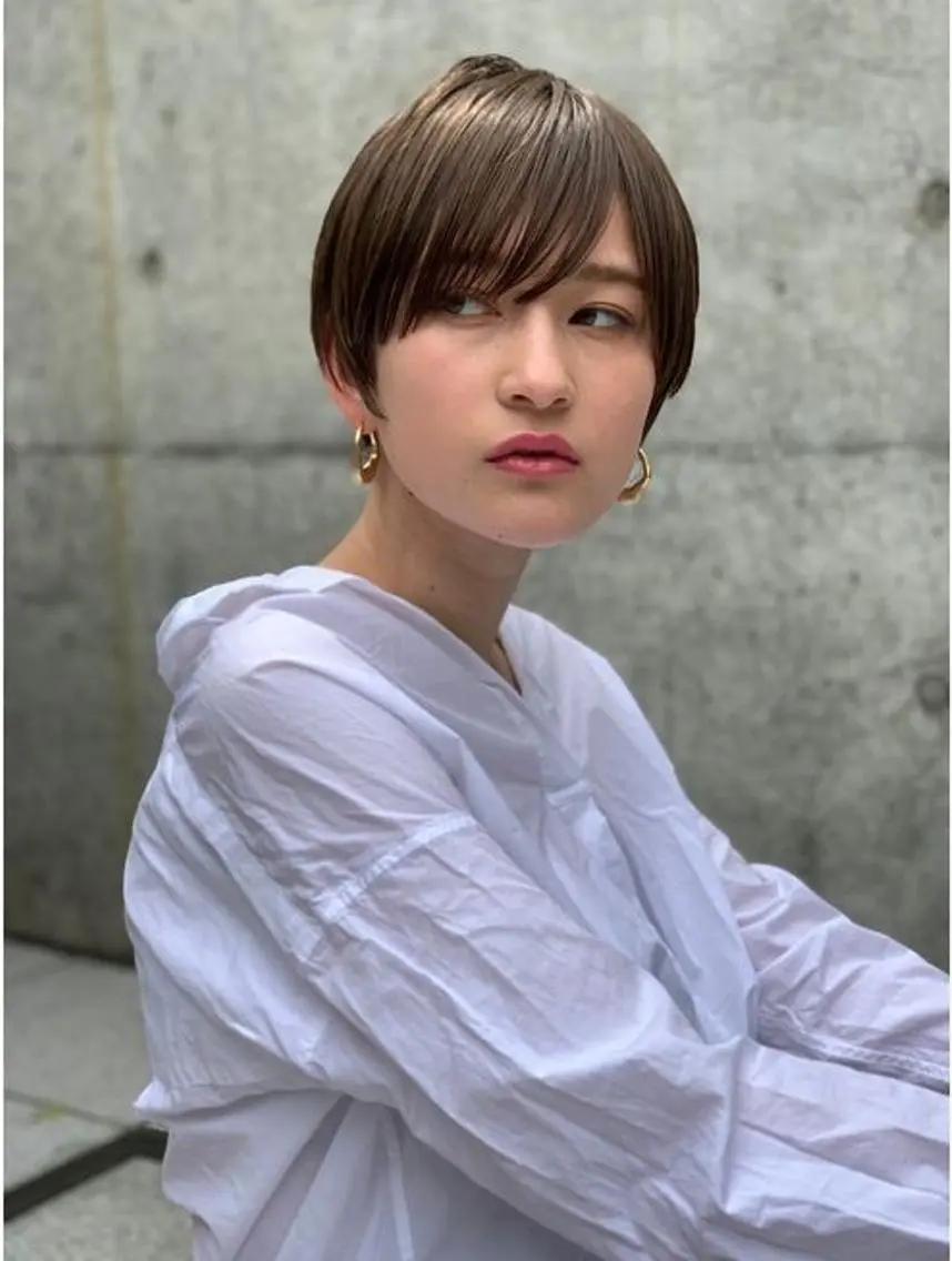 ショート ショートヘア 10月限定モニター 髪質改善美髪矯正のヘアスタイル