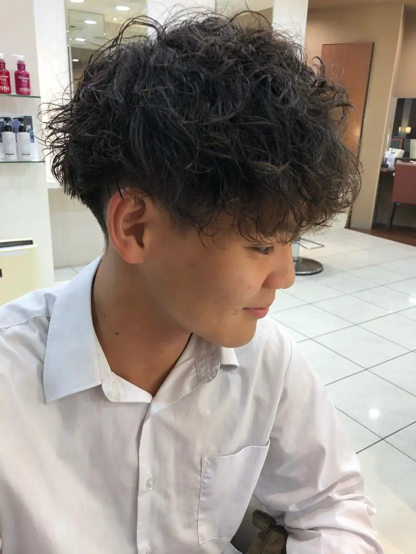 メンズ メンズパーマ カット パーマ 神田 澪史のヘアスタイル