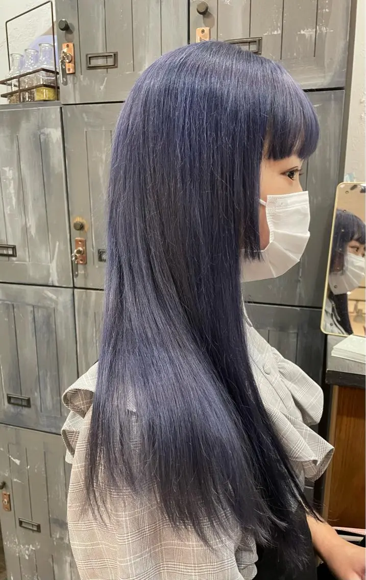 ロング ヘアカラー トリートメント 大内 志穂のヘアスタイル