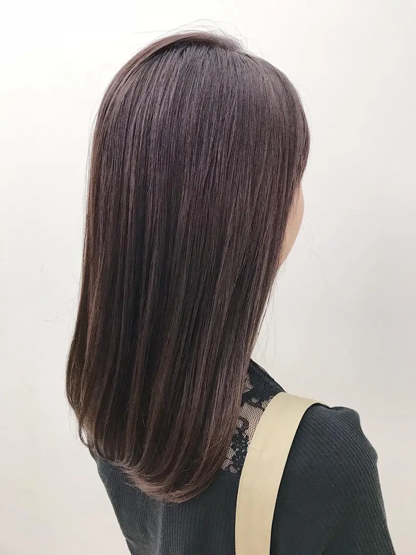 セミロング カラー カット ヘアカラー ブリーチカラー/ 岩破瑞希のヘアスタイル