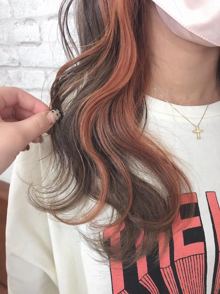 ロング カラー カット ヘアカラー トリートメント ヘッドスパ ヘアセット ️韓国ヘア／レイヤー カット❤️Yūkaのヘアスタイル