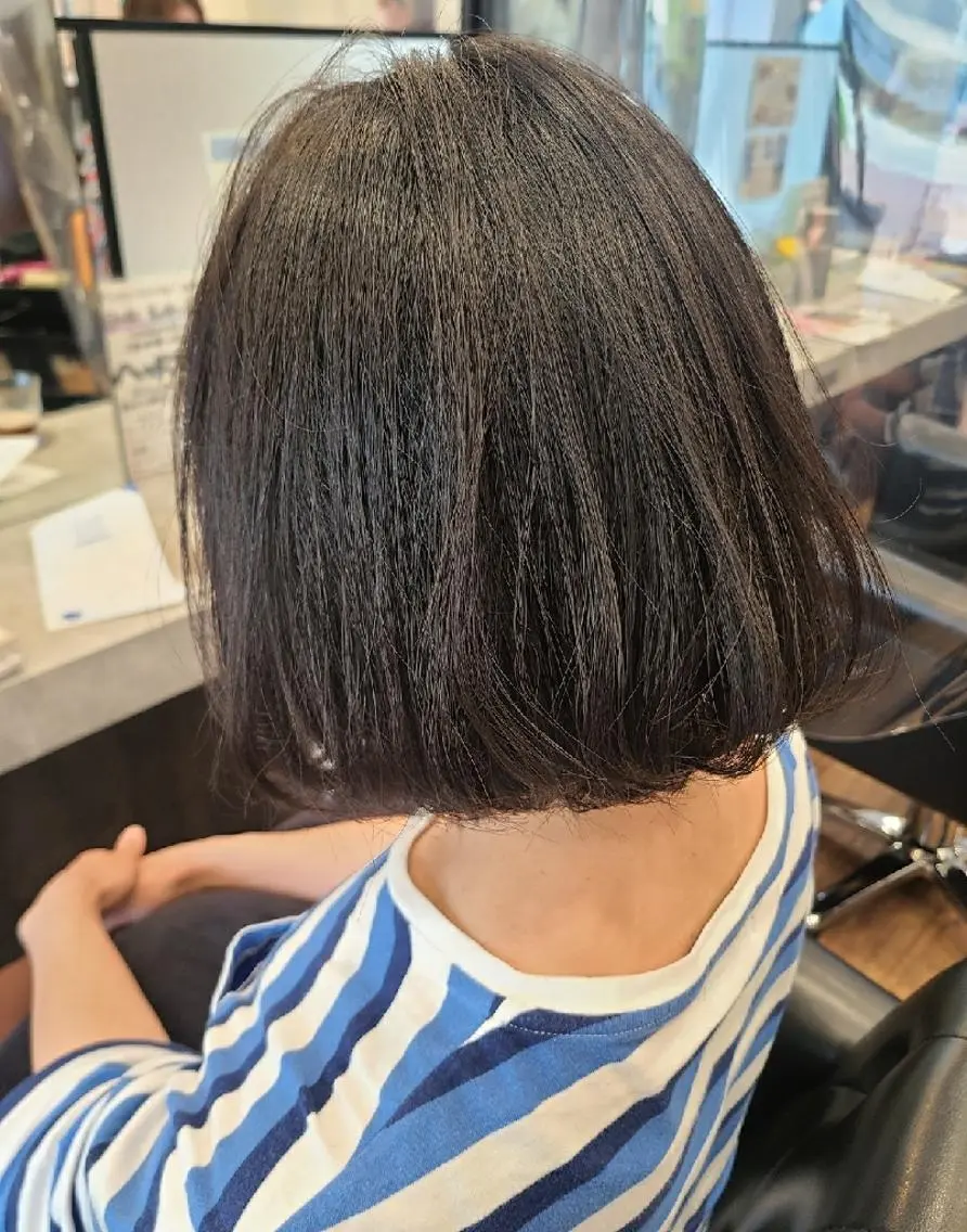 ミディアム ボブ カット トリートメント 関口 友菜のヘアスタイル