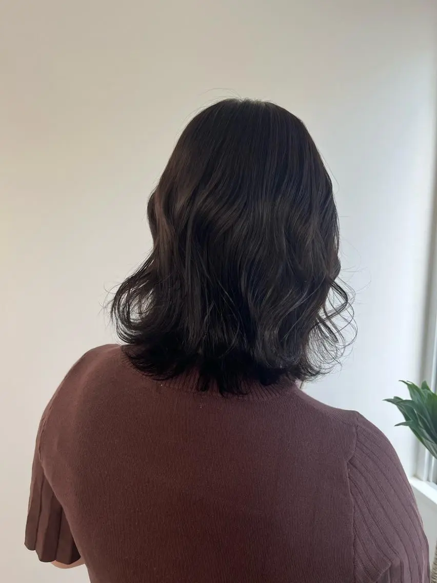 ミディアム カラー パーマ ヘアアレンジ メンズ キッズ ネイル アイブロウ ミディアムレイヤー メンズバレイヤージュ メンズブリーチ メンズハイライト メンズインナーカラー HIROKO / 透明感暖色カラー🎀のヘアスタイル