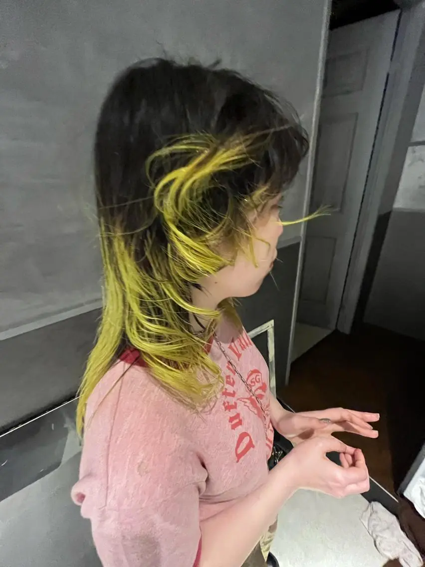 セミロング カラー 田中 里奈のヘアスタイル