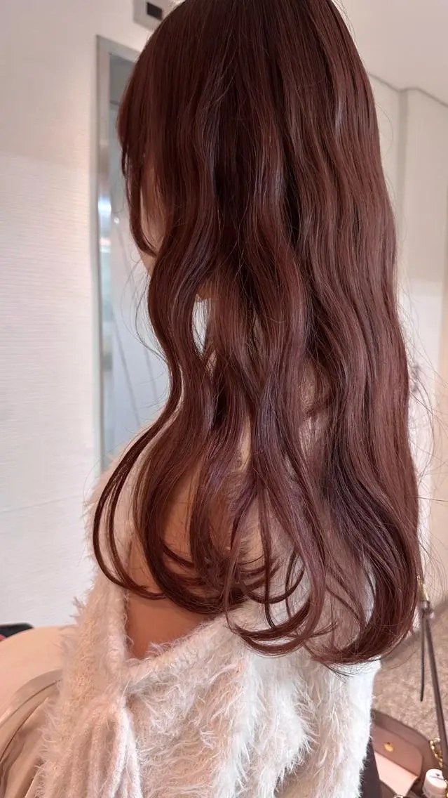 ロング カラー ブリーチ ダブルカラー ブリーチなしカラー Yuki☺︎パーマ レイヤーカットのヘアスタイル