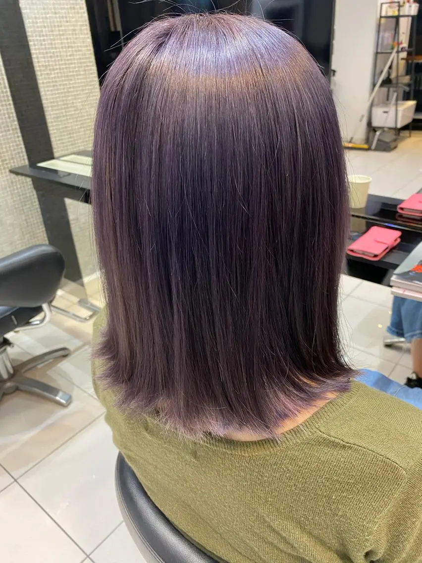 ミディアム カラー アッシュ ラベンダーカラー ラベンダーアッシュ Bianca  代表 硲　貴亮【東武練馬】のヘアスタイル