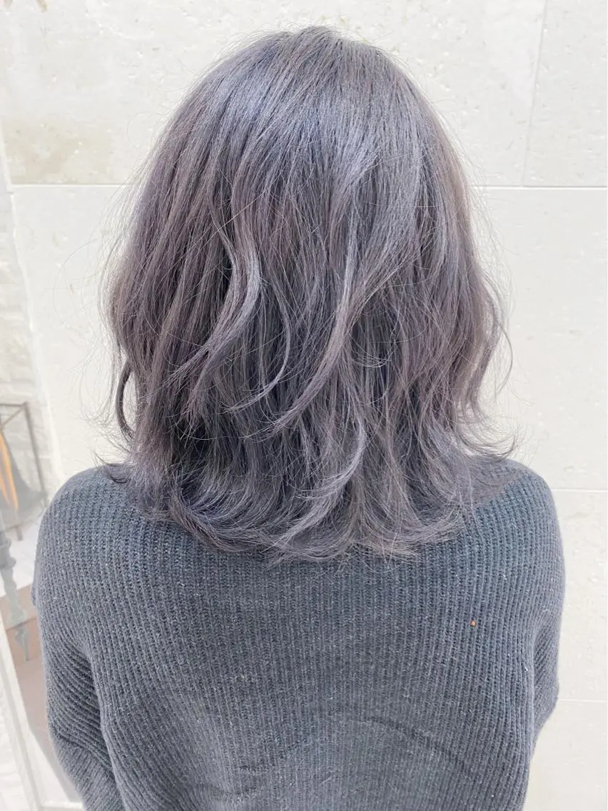 ミディアム カラー アディクシーカラー ブリーチ shanti 渡辺新也✂️のヘアスタイル