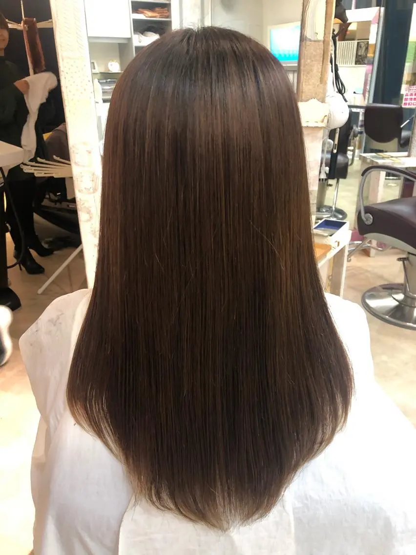 ロング 縮毛矯正 GOSSIP信国 瑞絵のヘアスタイル