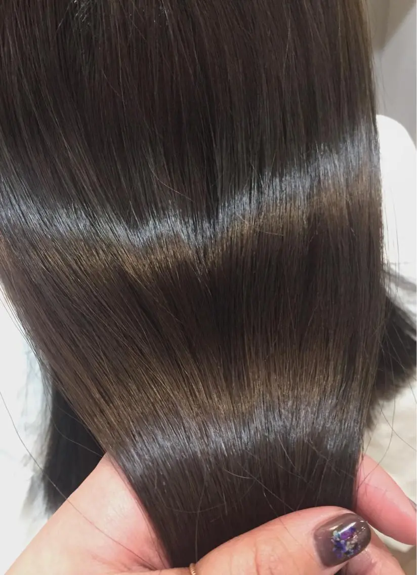 セミロング カラー 黒髪 透明感カラー トリートメント mayo 🐄🌈のヘアスタイル