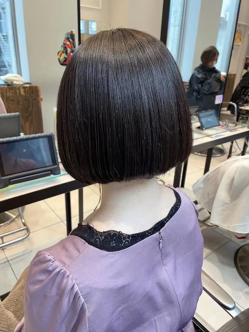 ミディアム ボブ カット トリートメント 🦖鶴岡 香純🦖のヘアスタイル