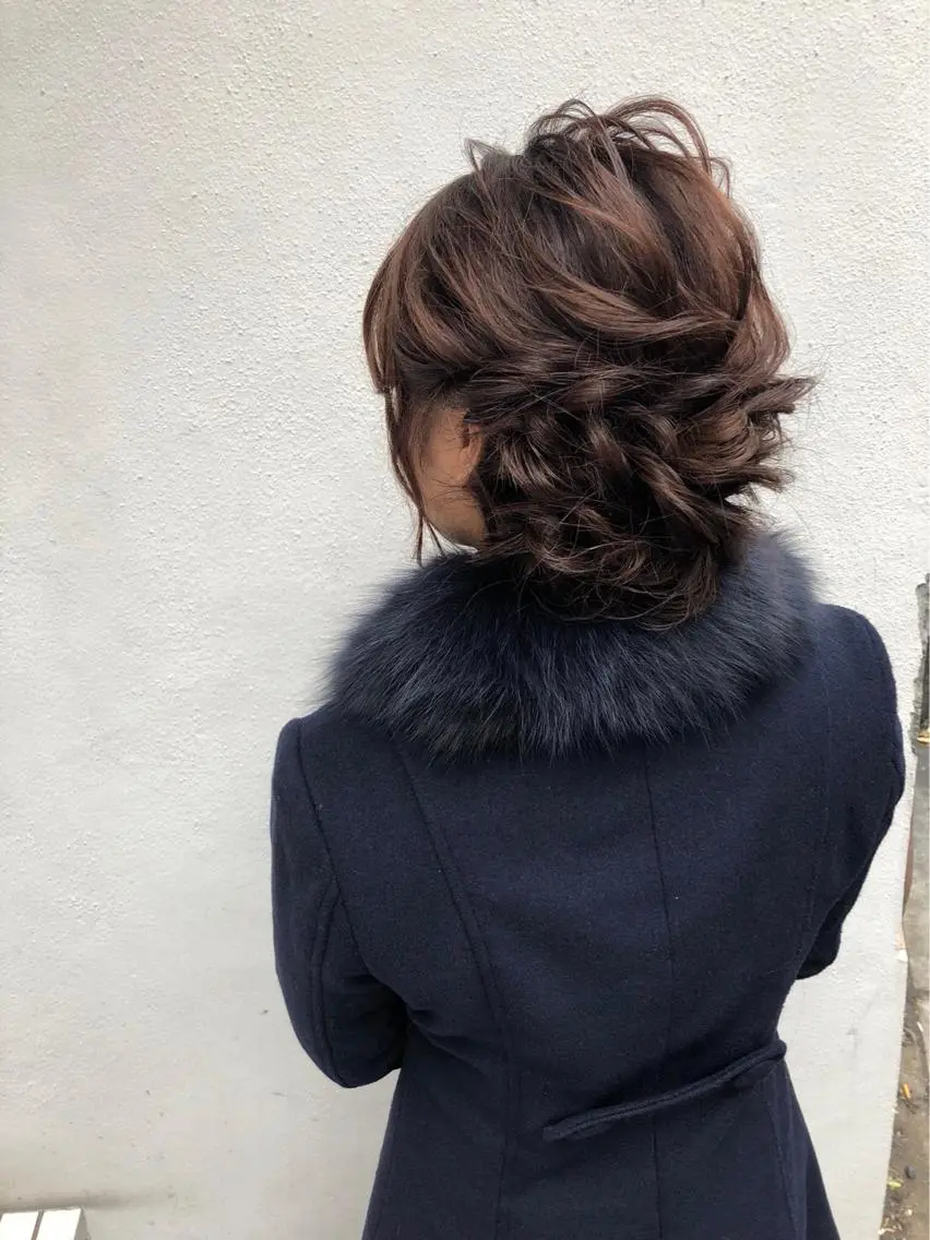 セミロング ヘアアレンジ 三軒茶屋/髪質改善 やまなかのヘアスタイル