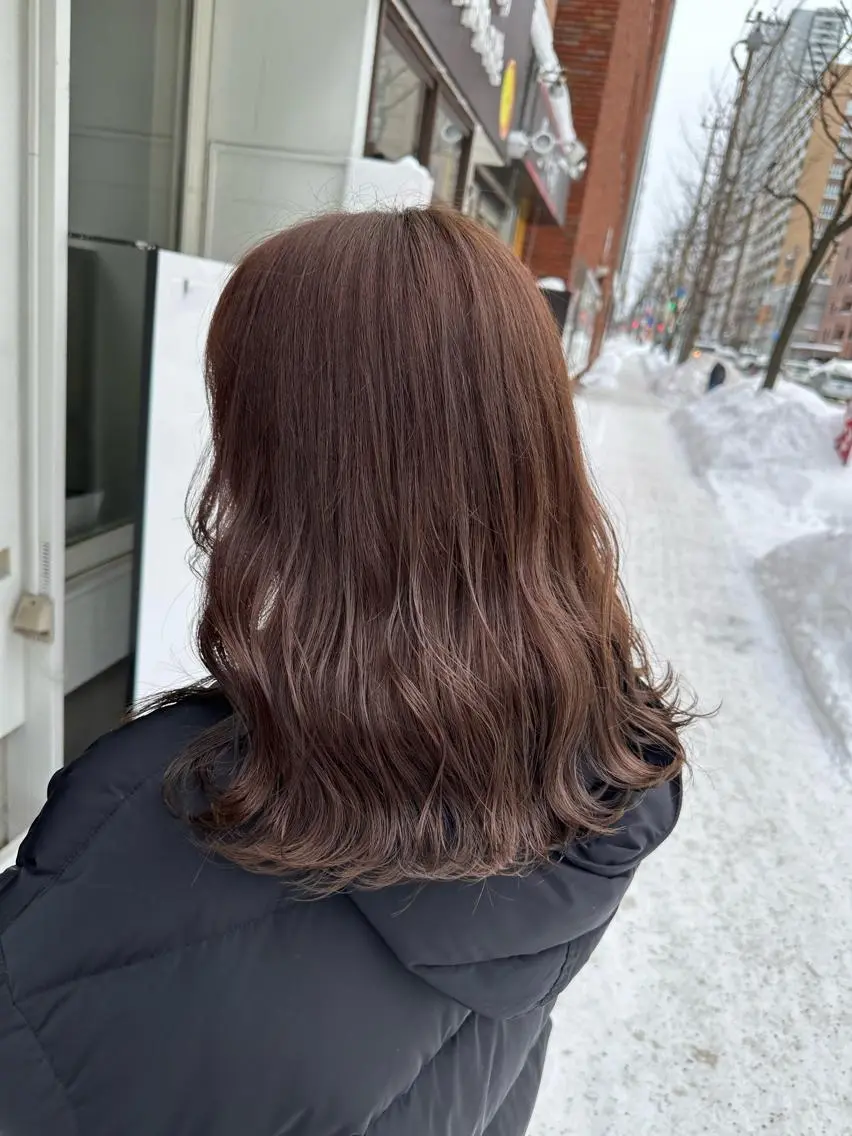 ミディアム カラー 髪質改善🌿 SAEのヘアスタイル