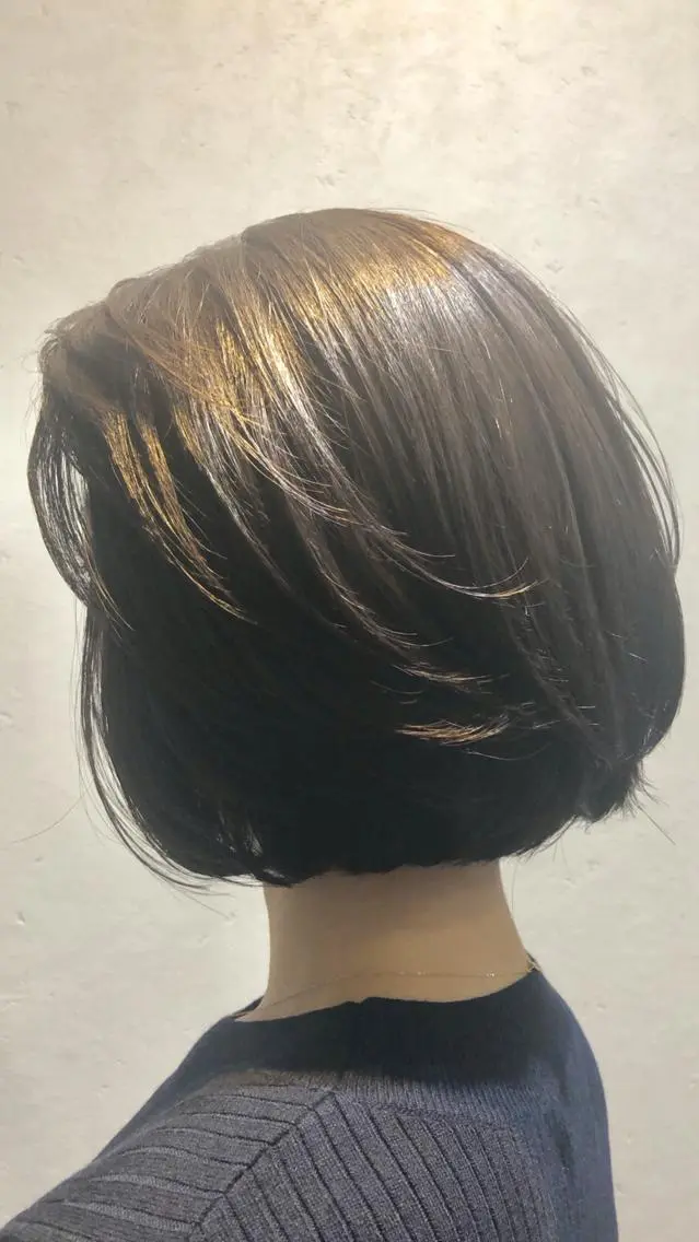 ショート ボブ 縮毛矯正/髪質改善/ 艶髪ササキナツミのヘアスタイル