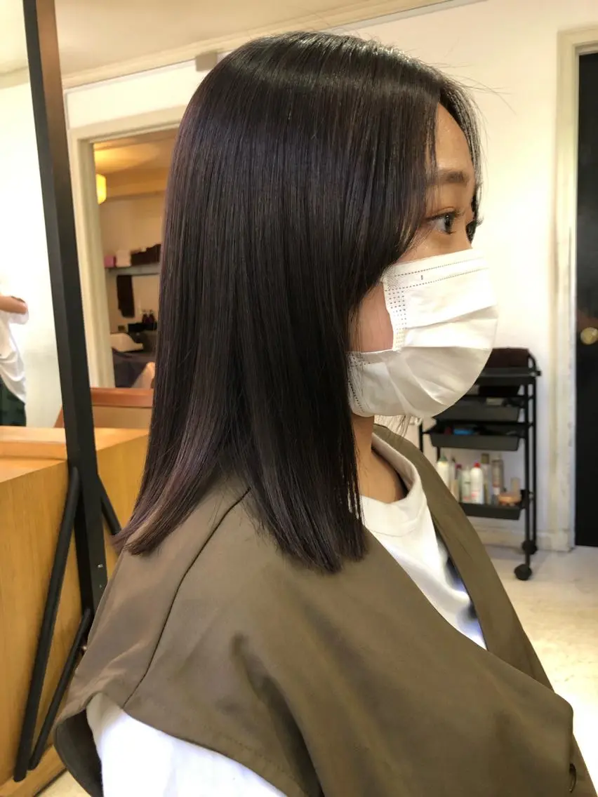 ミディアム カラー eri kinjoのヘアスタイル