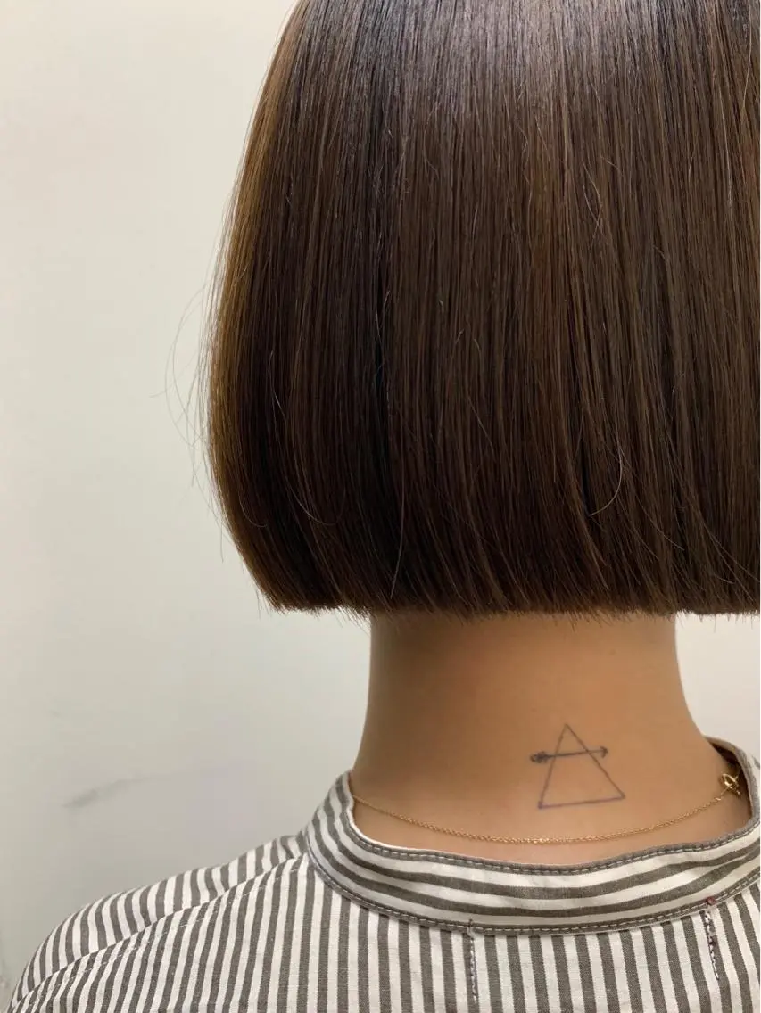 セミロング カラー THE./ブリーチ 透感カラー/髪質改善のヘアスタイル