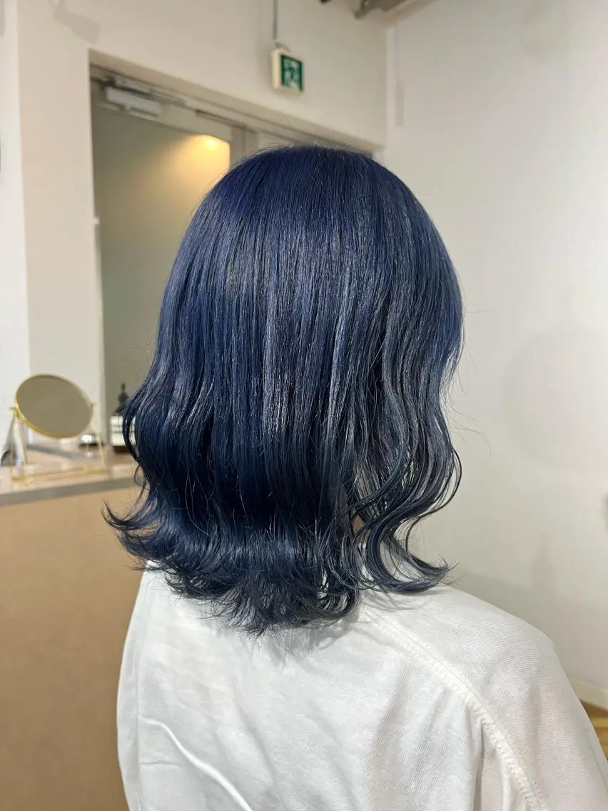 ミディアム カラー ブルーカラー ヘアカラー Ayaka🩰🎀 ガーリー/暖色♡のヘアスタイル