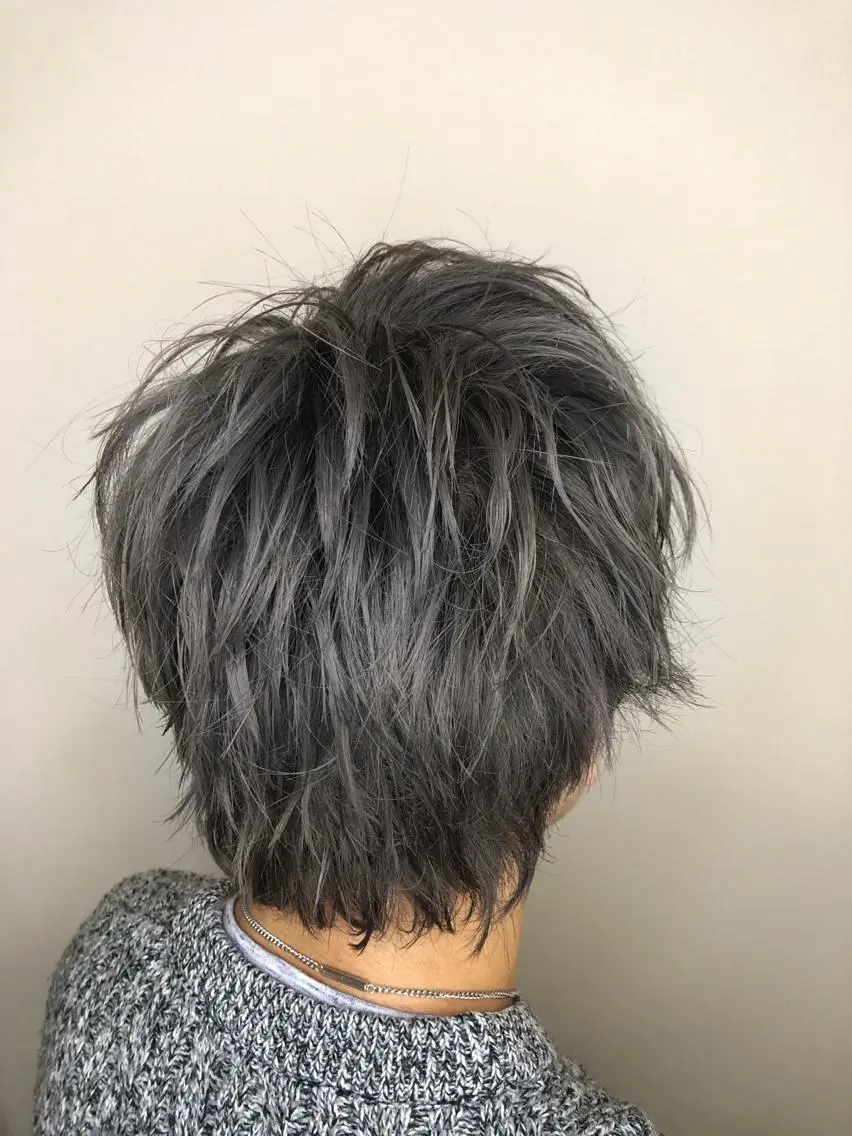 ショート メンズ ナチュラルスタイル/ 透明感カラー/比嘉のヘアスタイル