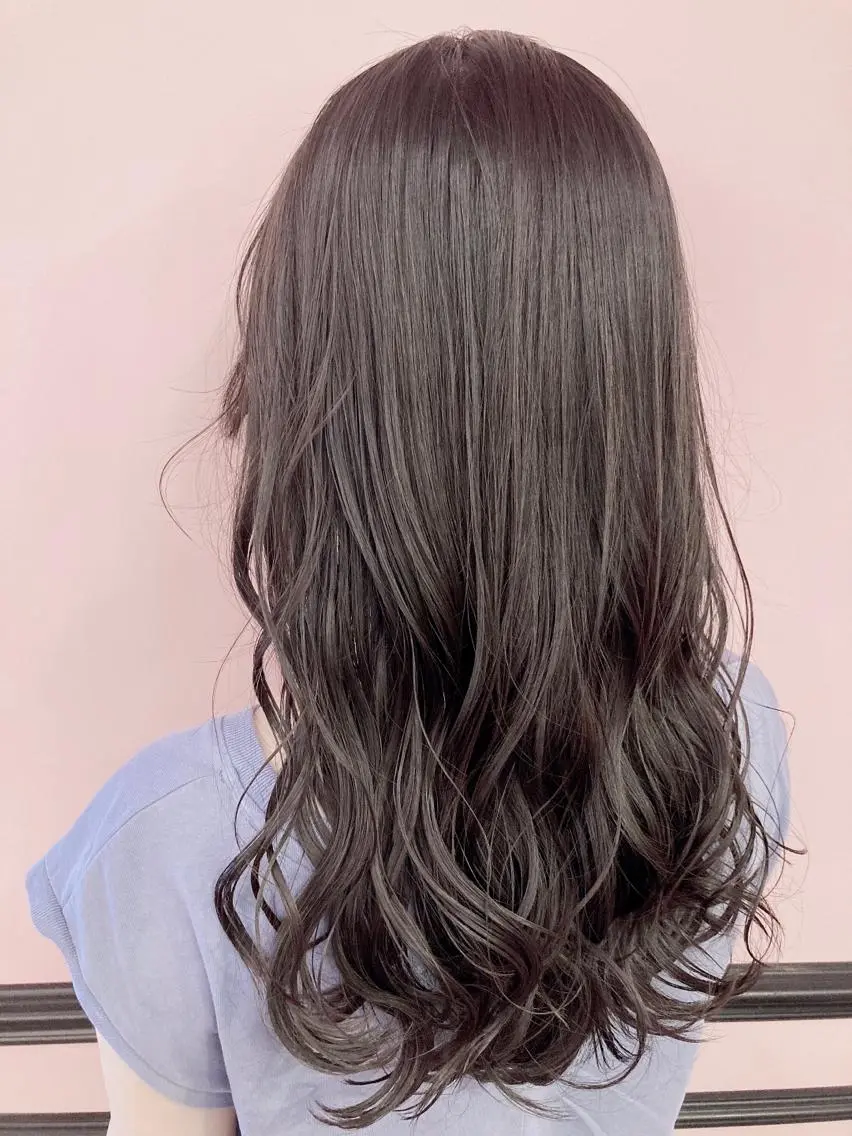 ロング カラー ブルーカラー ブルージュ ✨髪質改善縮毛矯正✨ 宇田川修平のヘアスタイル