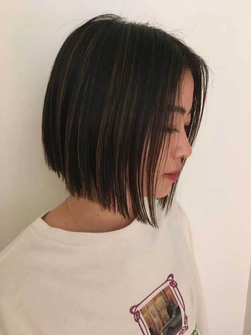 ショート カラー カット ヘアカラー トリートメント 坂上 岳のヘアスタイル