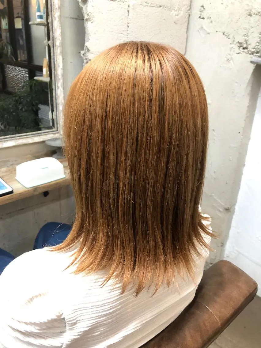 ミディアム 外ハネヘア 桐原 竜也のヘアスタイル
