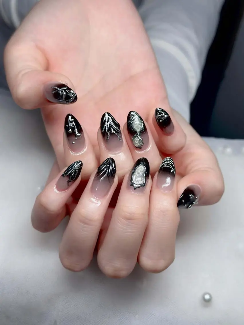 ネイル オーロラネイル チークネイル フットネイル ジェルネイル 韓国ネイル ハンドネイル neco H.babynailのネイルデザイン
