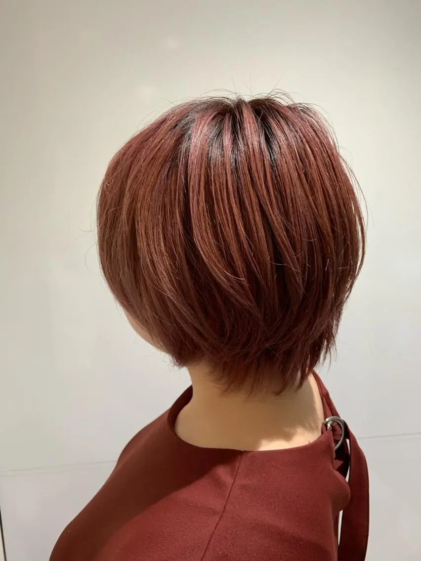 ショート カラー ヘアカラー トリートメント ⭐️💛骨格を診断 髪質改善◎RIKIのヘアスタイル