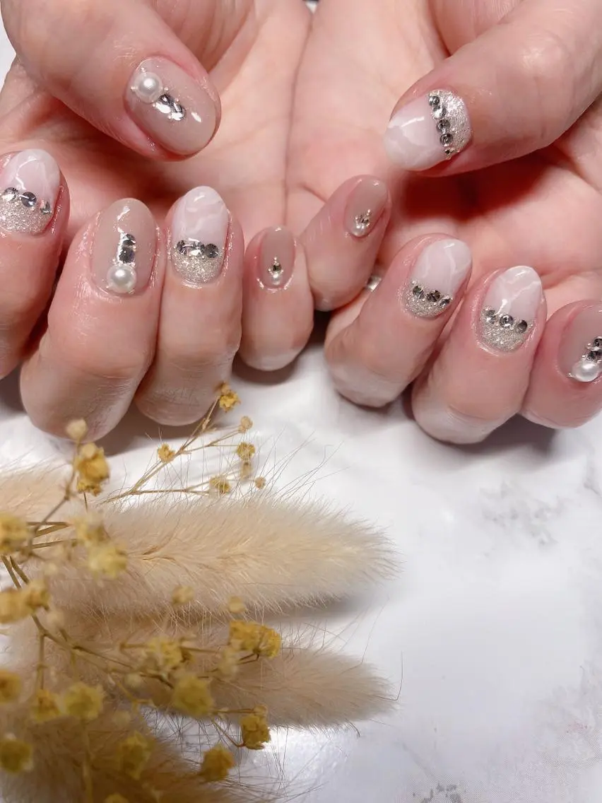 ネイル キラキラネイル ハンドネイル Nail salon Museのネイルデザイン