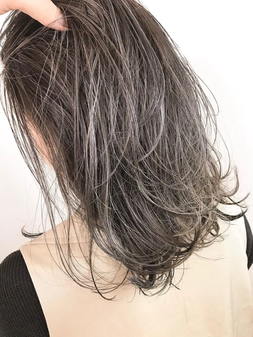 ミディアム カラー 髪質改善IENA店長 小泉拓のヘアスタイル