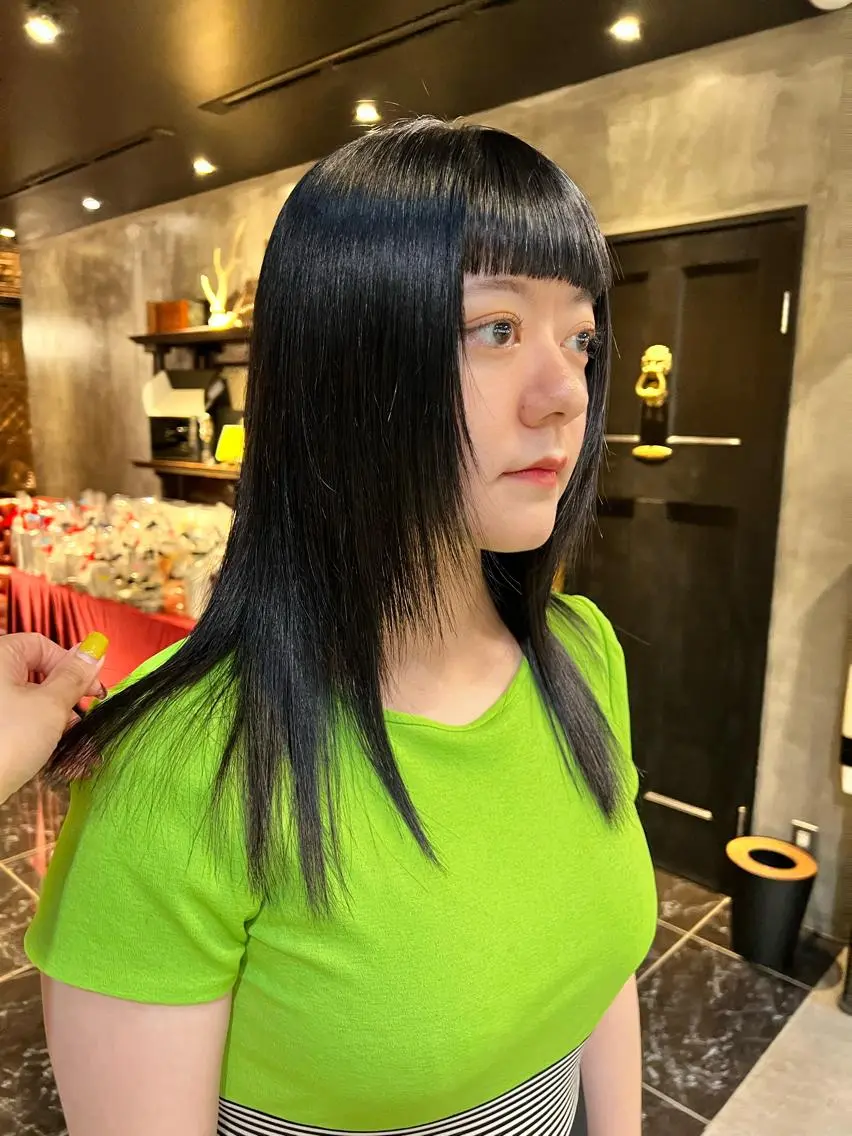 セミロング カラー 圧倒的デザイン力 店長🎨RENAのヘアスタイル