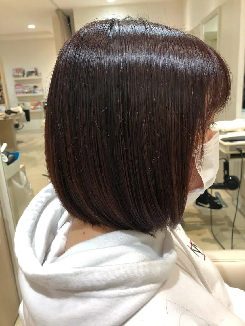 ショート ヘアカラー トリートメント カジサ ケイコのヘアスタイル