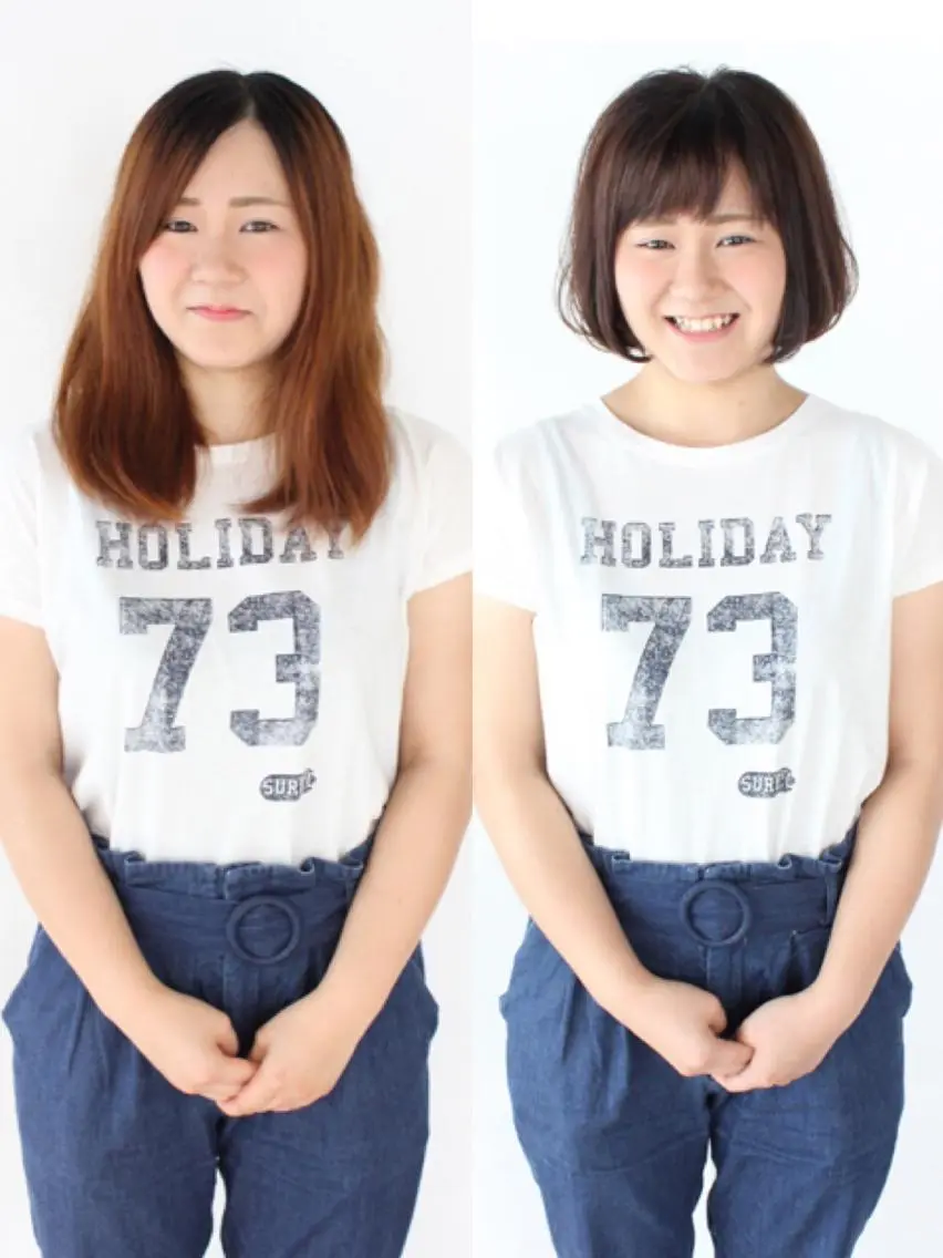 ミディアム 河野 薫のヘアスタイル
