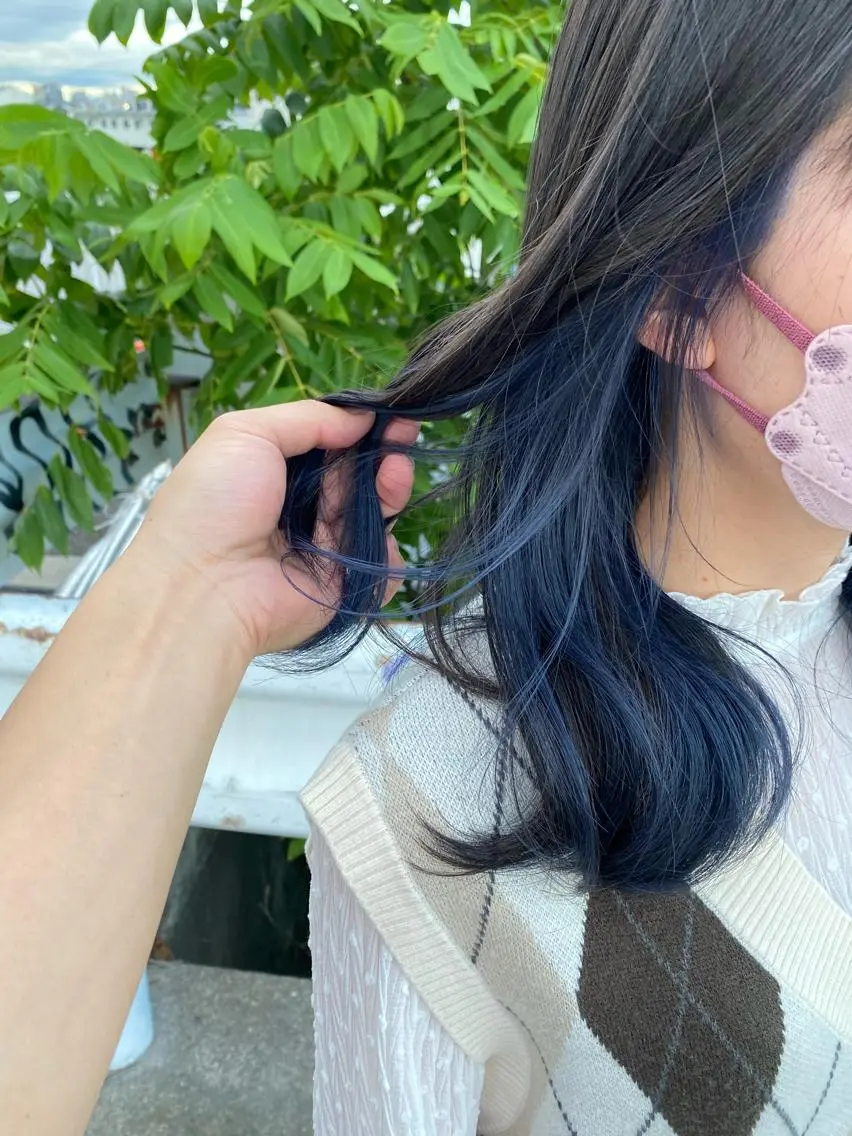 ミディアム ヘアカラー 粕川 達哉のヘアスタイル